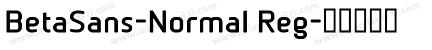 BetaSans-Normal Reg字体转换